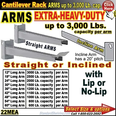 22MEA / ARMS for Cantilever Rack Column