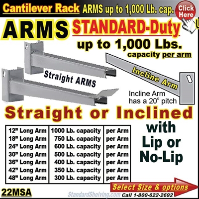 22MSA / ARMS for Cantilever Rack Column
