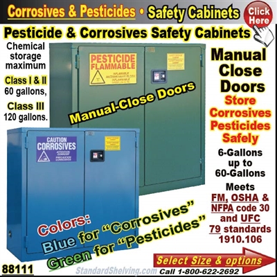 88111 / Corrosive and Pesticide Manual-Door Safety Cabinets