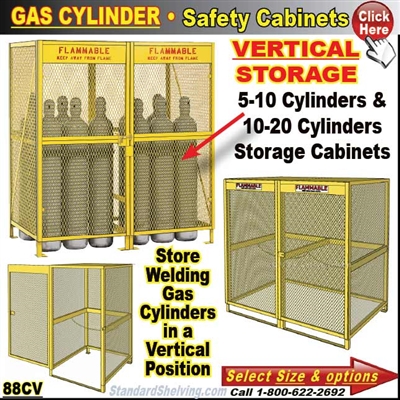 88CV / VERTICAL Gas-Cylinder Cabinet