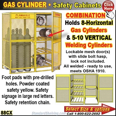 88CX / COMBINATION Gas-Cylinder Cabinet
