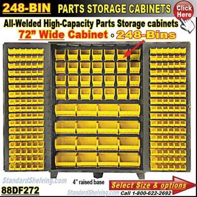 88DF272 / 248-Bin Heavy-Duty Storage Cabinet