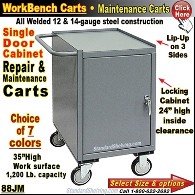 88JM / 1-Drawer Cabinet Narrow Maintenance Carts