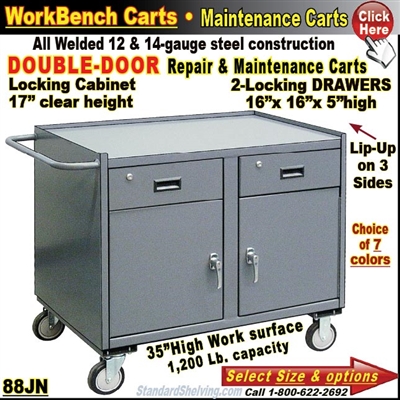 88JN / 2-Drawer Cabinet Repair & Maintenance Carts