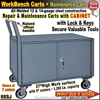 88SJ / 2-Door Cabinet Repair & Maintenance Carts