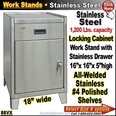 88VX / Stainless Steel Cabinet Work Stand