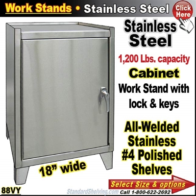 88VY / Stainless Steel Cabinet Work Stand