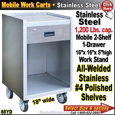 88YD / Stainless Steel Mobile Carts