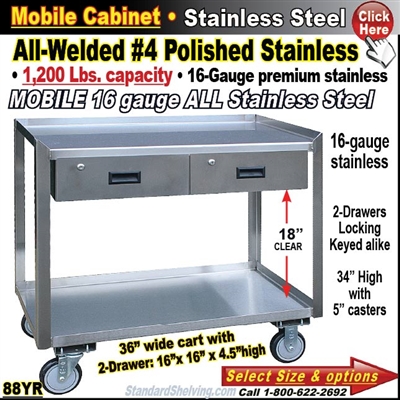 88YR / Stainless Steel Mobile Carts