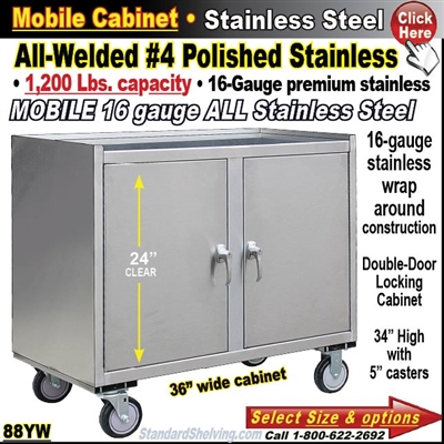 88YW / Stainless Steel Mobile Carts