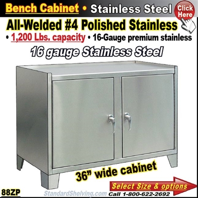 88ZP / Stainless Steel Cabinet Work Stand