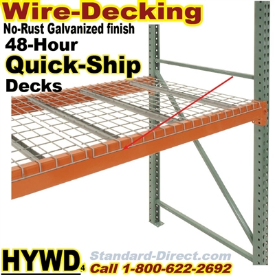 (15) Wire-Decking for Pallet racks, Quick-Ship / HYWD