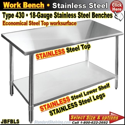 JBFBLS / Stainless Steel Work Benches