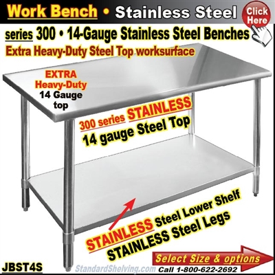 JBST4S / Stainless Steel Work Benches
