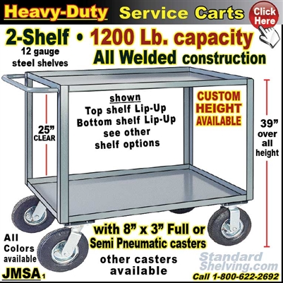 JMSA / Heavy Duty 2-Shelf Service Cart