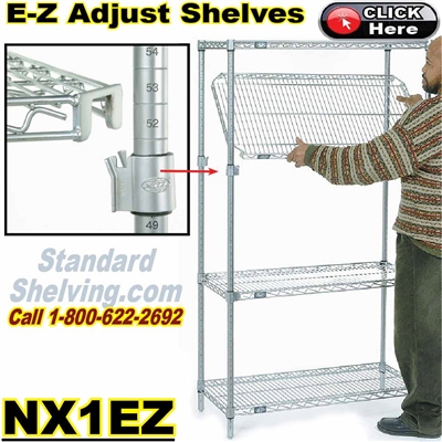 (215) E-Z Adjustable Wire Shelves / NX1EZ