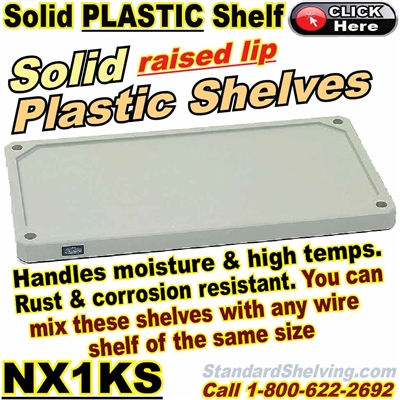 (330) Plastic Solid Shelves / NX1KS