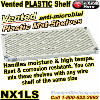 (360) Vented Plastic Shelves / NX1LS
