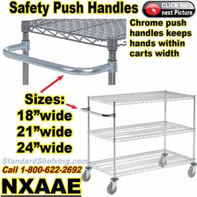 (160) PUSH-HANDLES for Wire Shelving / NXAAE