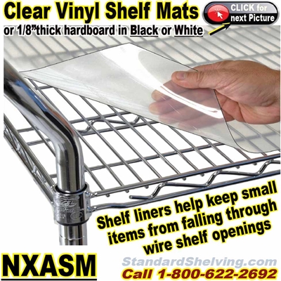 (150) shelf LINER MATS for Wire Shelving / NXASM