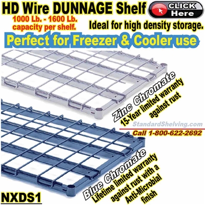 (230) DUNNAGE Wire Shelves / NXDS1