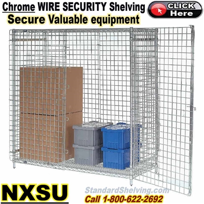 NXSU / Chrome Security Wire Shelving