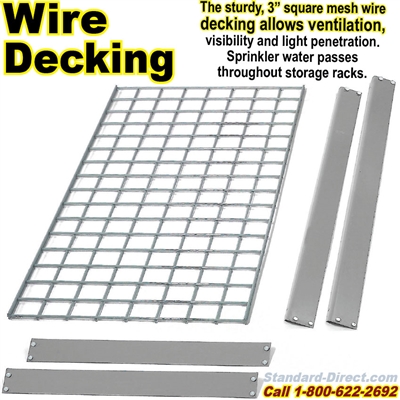 (177) EXTRA Wire-Deck Rivet Shelves / NXWR01EL