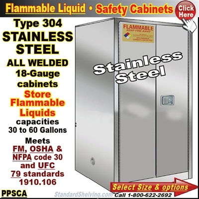 PPSCA / Stainless Steel Safety Cabinets