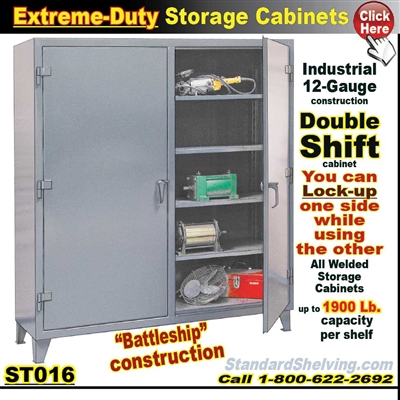ST016 / Extreme-Duty Double Shift Cabinets
