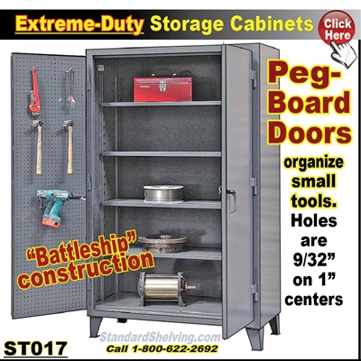 ST017 / Tool / Pegboard Storage Cabinets