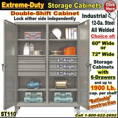 ST110 / Extreme Duty 6-Drawer Storage Cabinet
