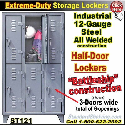 ST121 / Extreme-Duty Half-Door Personal Lockers