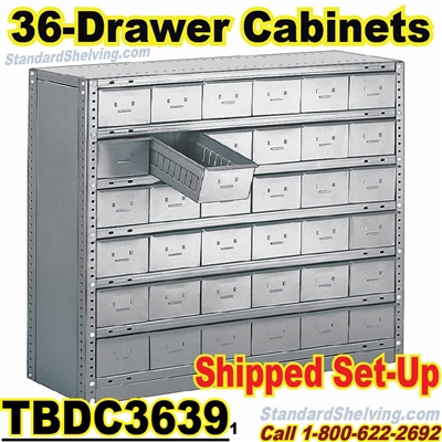 (36039) 36-Drawer Steel Parts Cabinets / TBDC3639