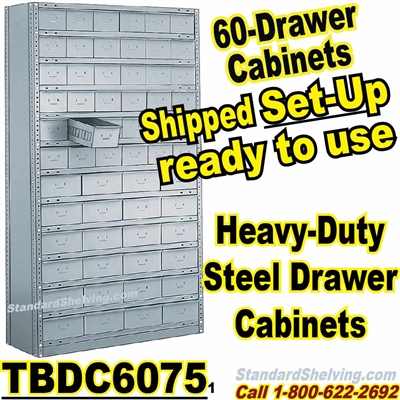 (60075) 60-Drawer Steel Parts Cabinets / TBDC6075
