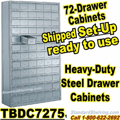 (72075) 72-Drawer Steel Parts Cabinets / TBDC7275
