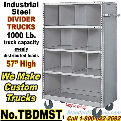 (35A) Steel Shelf Divider Trucks / TBDMST
