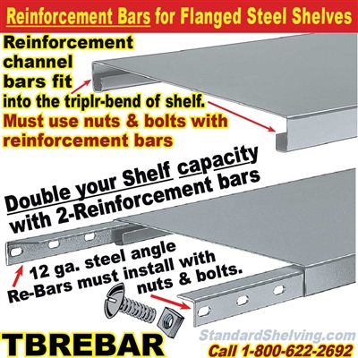 (15) Reinforcement Bars for Steel Flange Shelves / TBREBAR